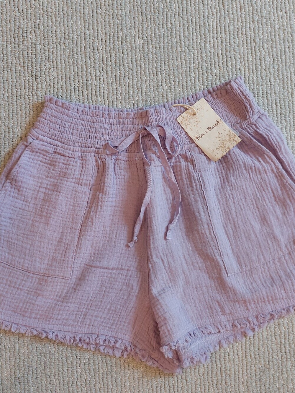 Hem & Thread Lavender Shorts